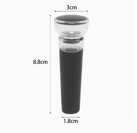 1PC Wine Preservation Plug Preserver Corks Vacuum Bottle Stopper Pump Black Silicone Manual Pull Type Home Kitchen Bar Tools