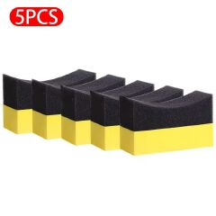 5PCS Car Wheel Cleaning Sponge Tire Wash Wiper Applicator Sponge Applicator Pads Tire Wash Cleaning Tool Car Cleaning Brush