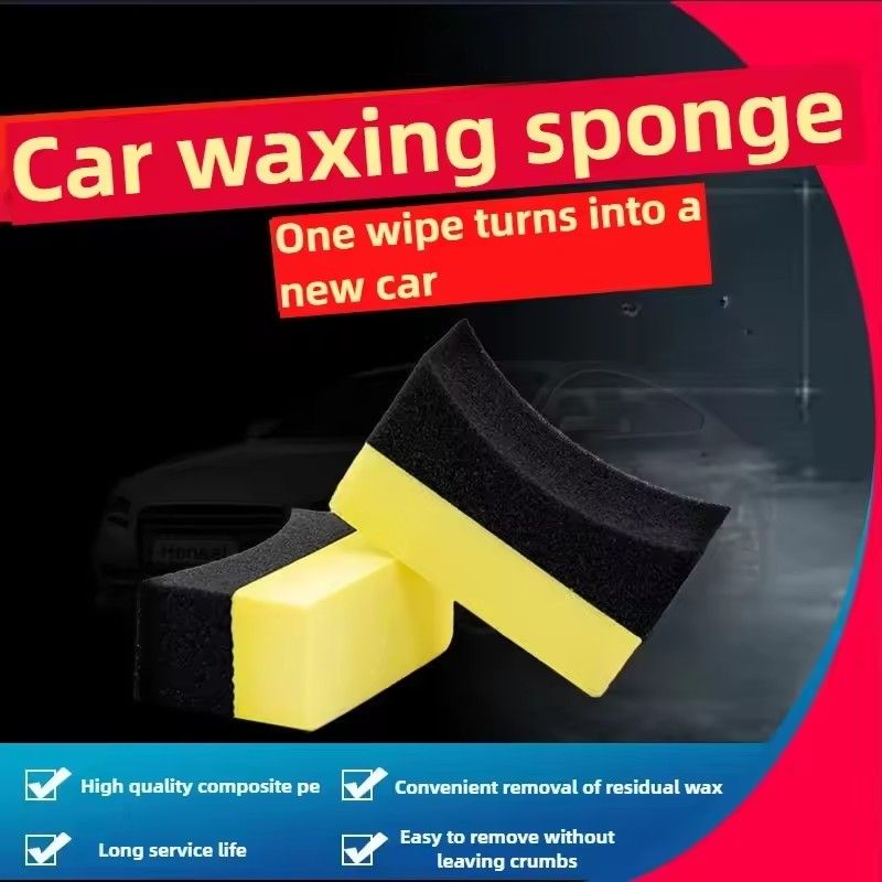 5PCS Car Wheel Cleaning Sponge Tire Wash Wiper Applicator Sponge Applicator Pads Tire Wash Cleaning Tool Car Cleaning Brush