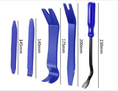 5PCs Car Audio Trim Removal Tool Kit Anti-Scratch Pry Applicable Car Door Panel and Audio Dashboard