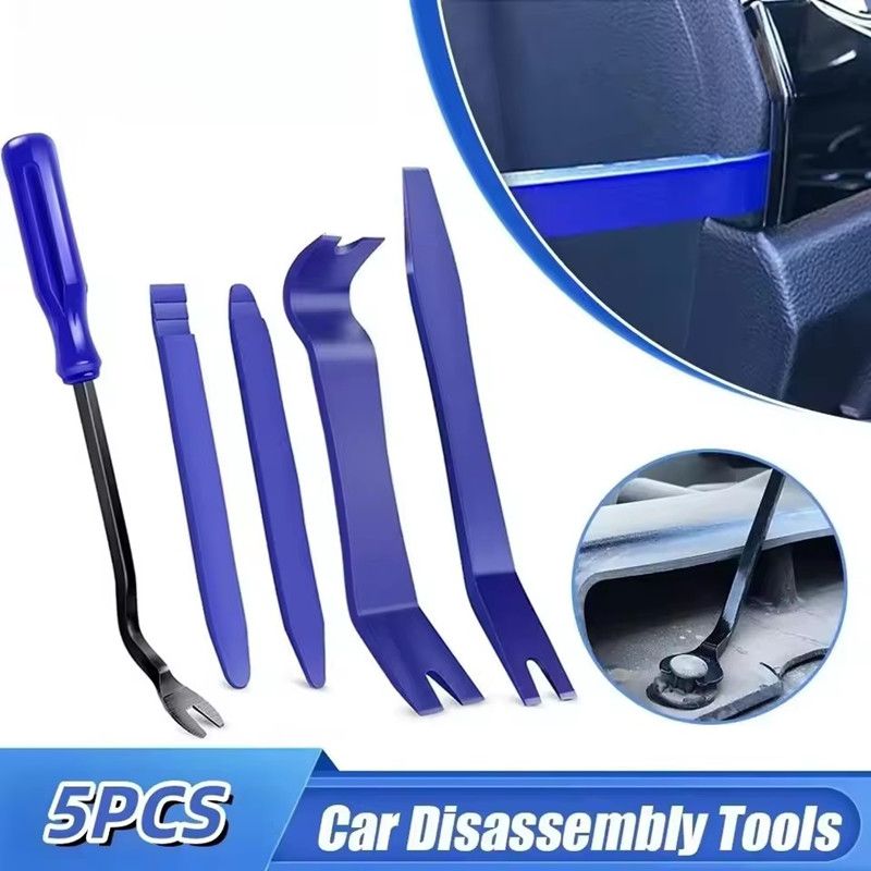 5PCs Car Audio Trim Removal Tool Kit Anti-Scratch Pry Applicable Car Door Panel and Audio Dashboard