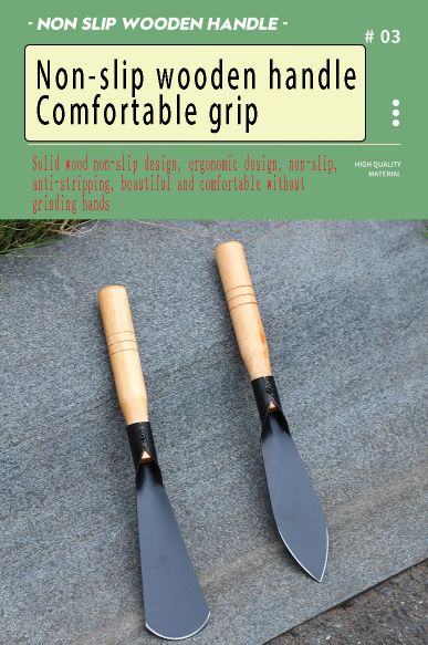2PCS Versatile Garden Shovel for Planting Flowers Weeding Loosening Soil with Sturdy Iron Hoe for Wild Vegetables Harvest