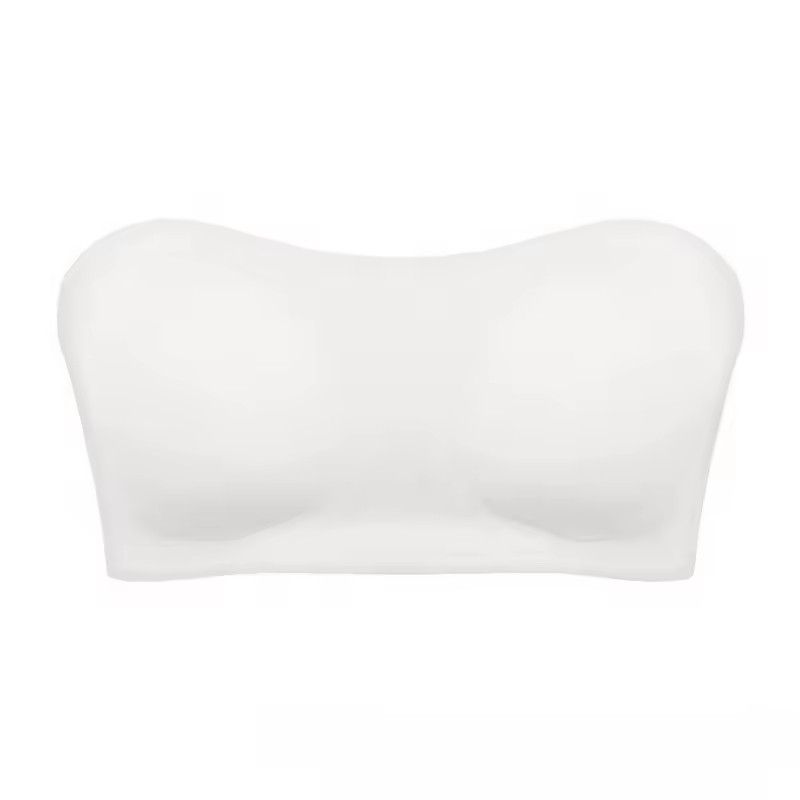1PC Women's Strapless No Padding Seamless Side Closure Bra Sexy Comfortable Anti Slip Vest Top Women Smooth Push Up Underwear