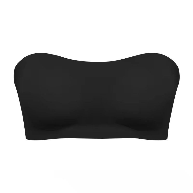 1PC Women's Strapless No Padding Seamless Side Closure Bra Sexy Comfortable Anti Slip Vest Top Women Smooth Push Up Underwear