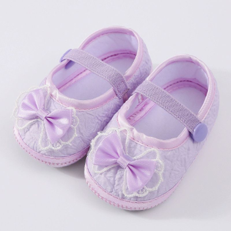 2026 Brand New Newborn Infants Toddler Baby Girl Soft Crib Shoes Moccasin Prewalker Sole Shoes Bow Lovely Cute First Walkers