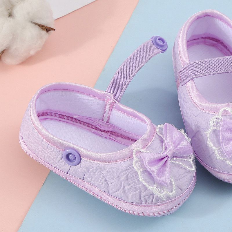 2026 Brand New Newborn Infants Toddler Baby Girl Soft Crib Shoes Moccasin Prewalker Sole Shoes Bow Lovely Cute First Walkers