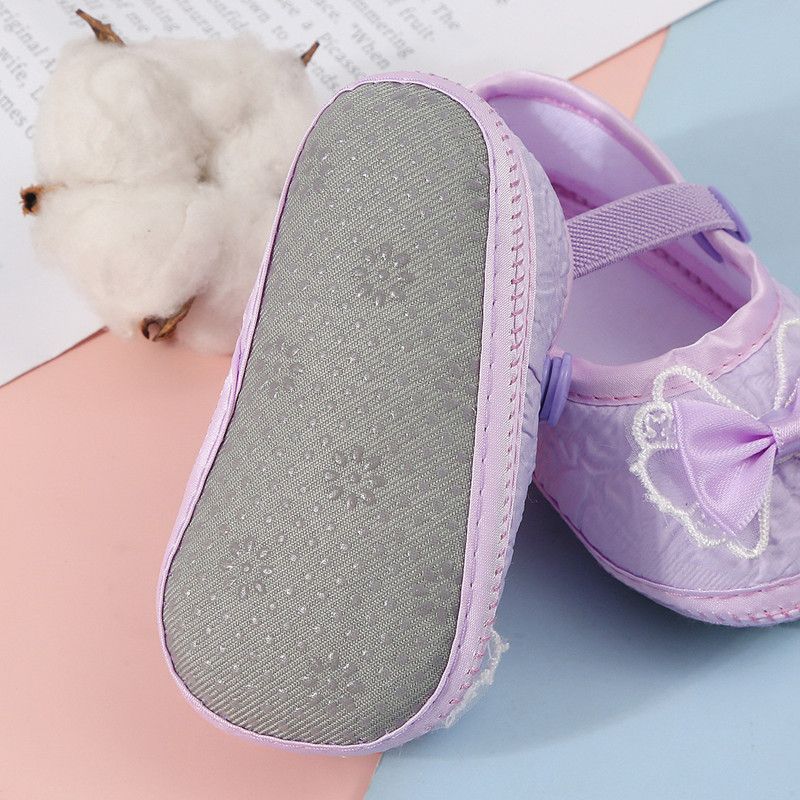 2026 Brand New Newborn Infants Toddler Baby Girl Soft Crib Shoes Moccasin Prewalker Sole Shoes Bow Lovely Cute First Walkers