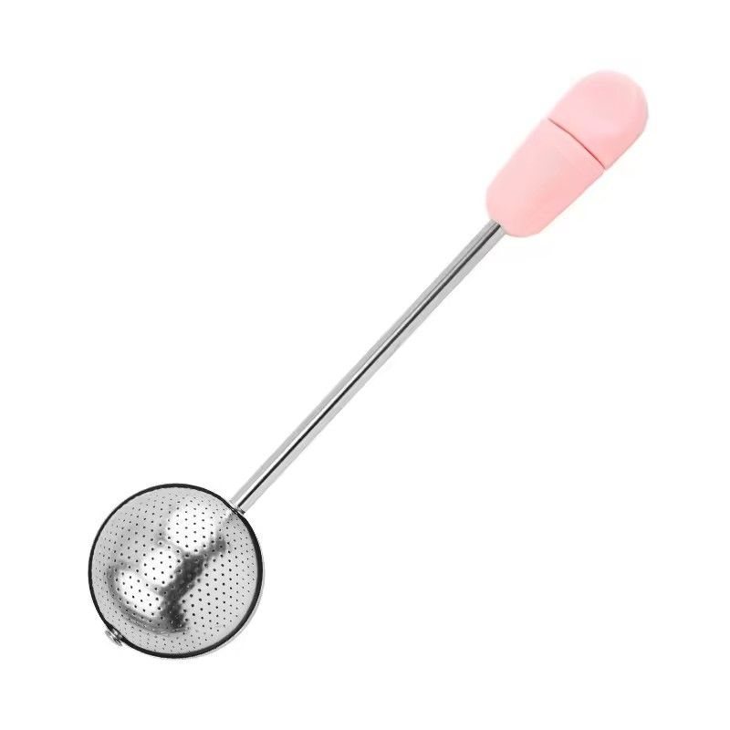 1PC 2026 Rotatable Tea Infuser 304 Stainless Steel Tea Filter Long Handle Tea Spoon Strainer Infusor De Te