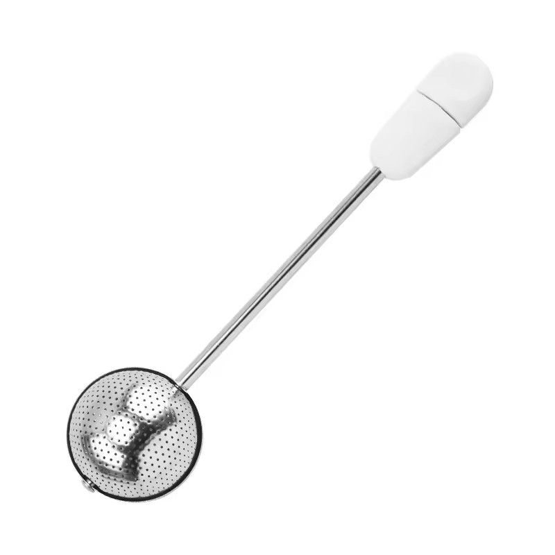 1PC 2026 Rotatable Tea Infuser 304 Stainless Steel Tea Filter Long Handle Tea Spoon Strainer Infusor De Te