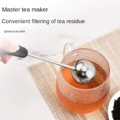 1PC 2026 Rotatable Tea Infuser 304 Stainless Steel Tea Filter Long Handle Tea Spoon Strainer Infusor De Te