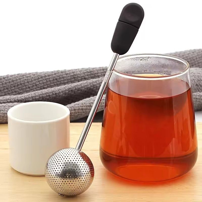 1PC 2026 Rotatable Tea Infuser 304 Stainless Steel Tea Filter Long Handle Tea Spoon Strainer Infusor De Te