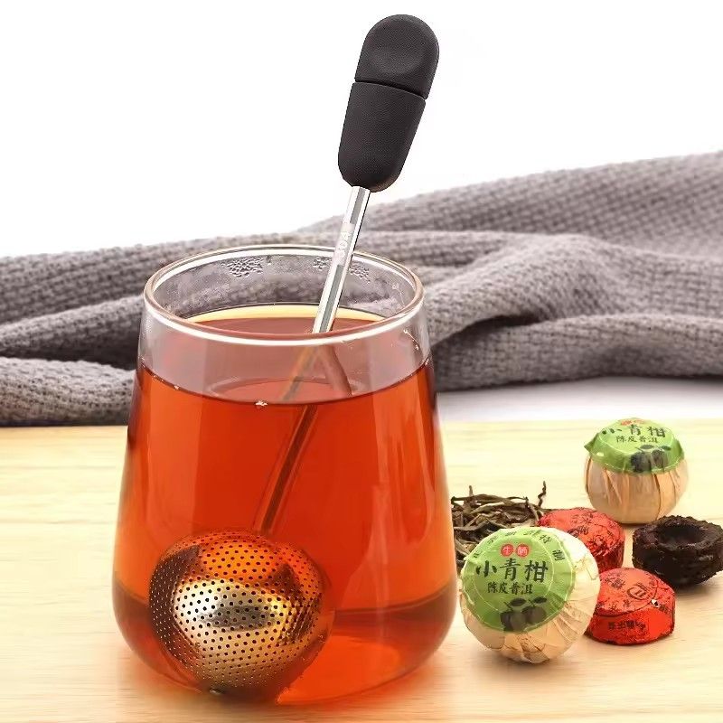 1PC 2026 Rotatable Tea Infuser 304 Stainless Steel Tea Filter Long Handle Tea Spoon Strainer Infusor De Te