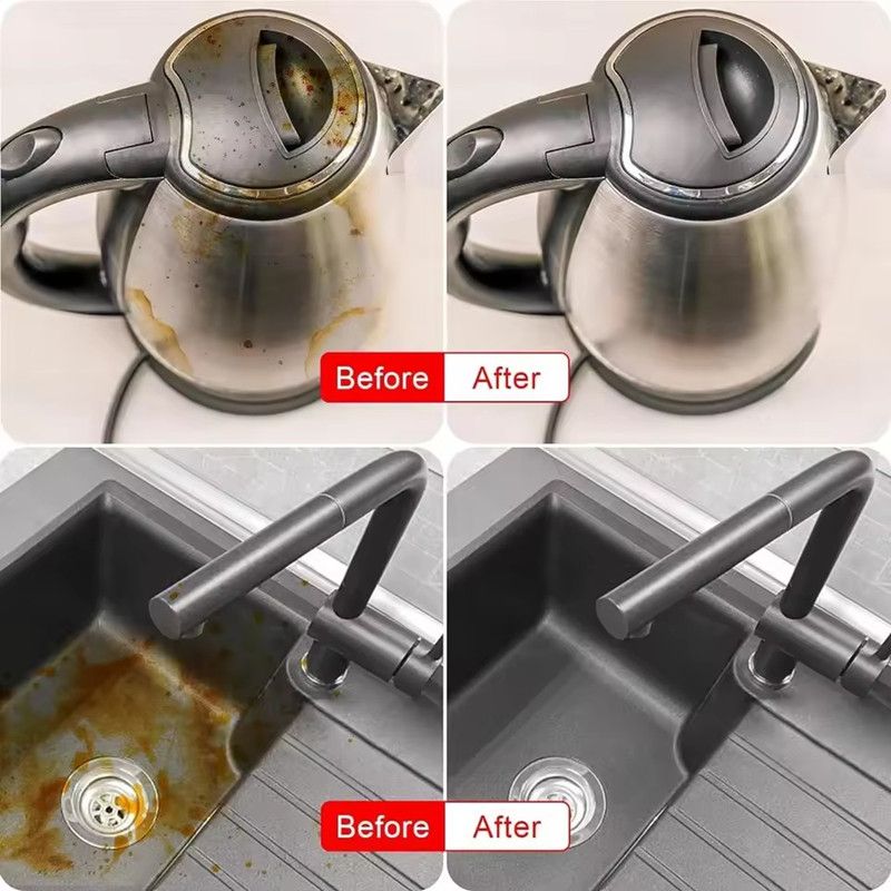 6PCS Three-Layer Wave Shape Magic Cleaning Sponge Eraser Multi-Functional Foam for Kitchen Bathroom Wall Cleaning Sponge