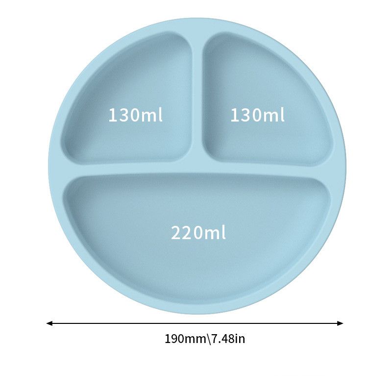 1PC Baby Sucker Silicone Dining Plate BPA Free Children Dishes Suction Toddle Training Tableware Kids Feeding Bowls Baby Stuff
