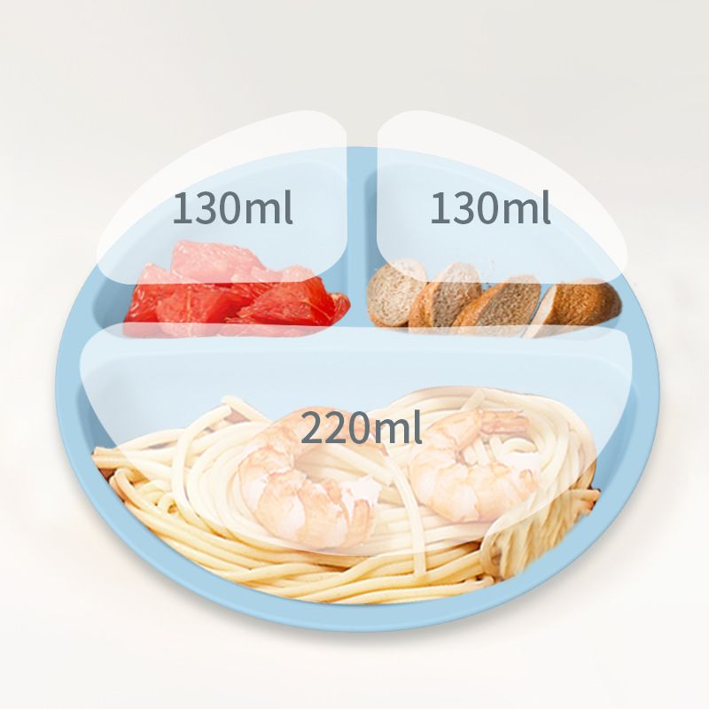 1PC Baby Sucker Silicone Dining Plate BPA Free Children Dishes Suction Toddle Training Tableware Kids Feeding Bowls Baby Stuff