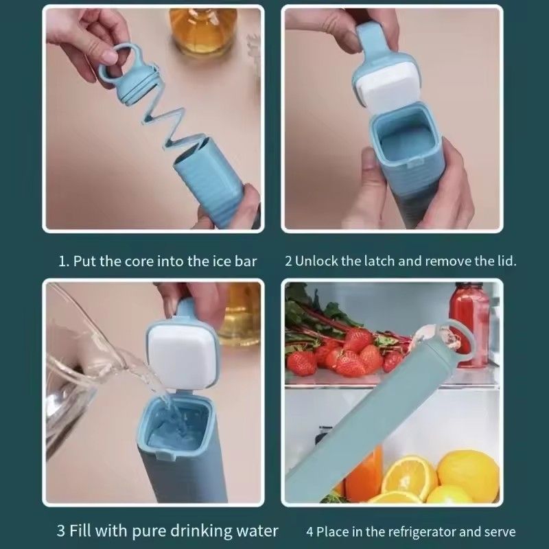 Household Ice Making Molds Durable Press Ice Cube Tray Fast Freeze Silicone Mold Refrigerator Reusable Kitchen Bar Ice Cube Mold