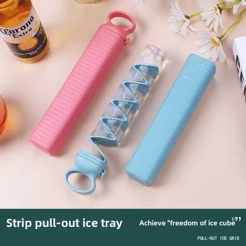 Household Ice Making Molds Durable Press Ice Cube Tray Fast Freeze Silicone Mold Refrigerator Reusable Kitchen Bar Ice Cube Mold