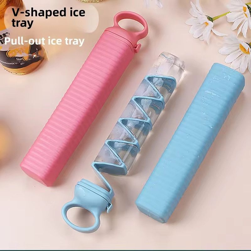 Household Ice Making Molds Durable Press Ice Cube Tray Fast Freeze Silicone Mold Refrigerator Reusable Kitchen Bar Ice Cube Mold