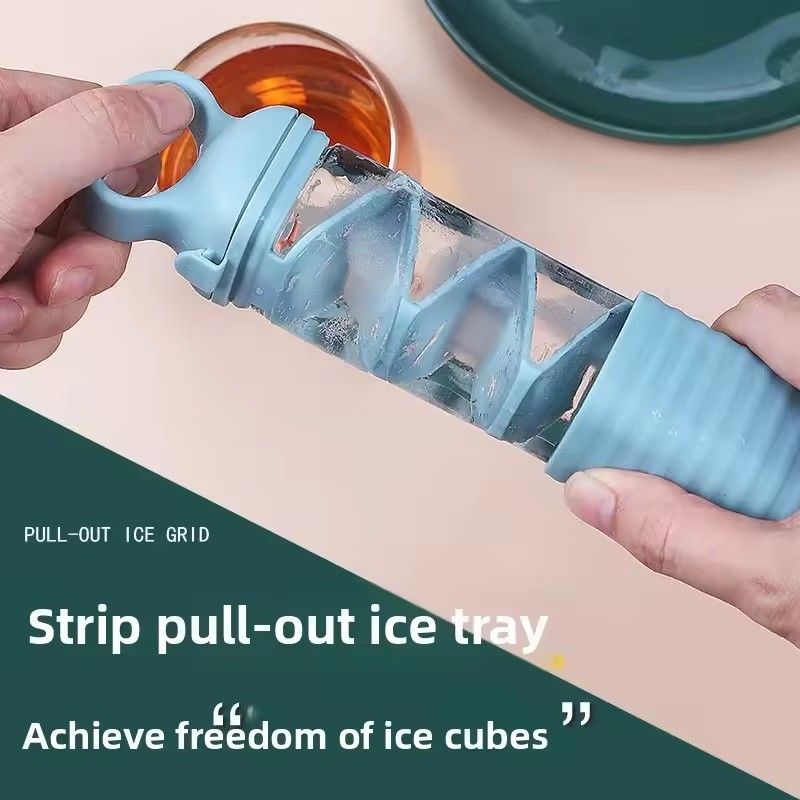 Household Ice Making Molds Durable Press Ice Cube Tray Fast Freeze Silicone Mold Refrigerator Reusable Kitchen Bar Ice Cube Mold