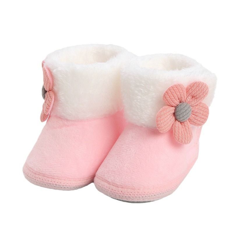 1 Pair Keep Warm Wearable Winter Protect Foot Cover Children's Cotton Shoes First Walkers Baby Toddler Shoes 0-12 Month