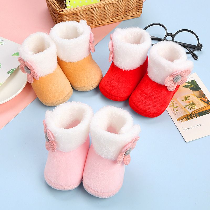 1 Pair Keep Warm Wearable Winter Protect Foot Cover Children's Cotton Shoes First Walkers Baby Toddler Shoes 0-12 Month