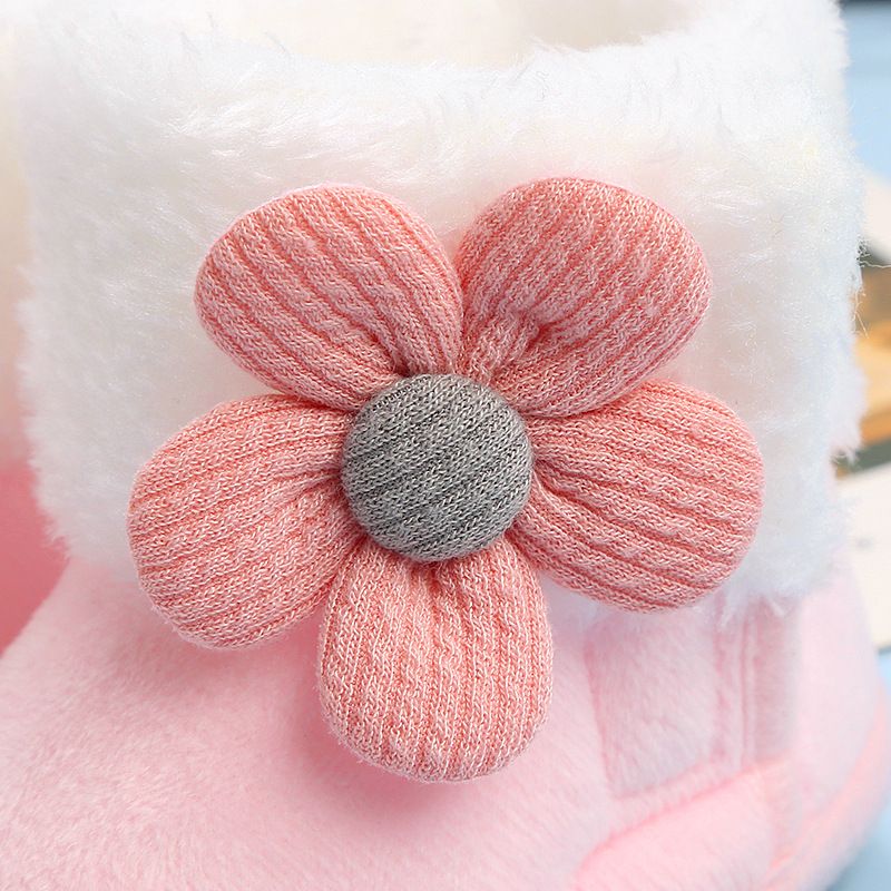 1 Pair Keep Warm Wearable Winter Protect Foot Cover Children's Cotton Shoes First Walkers Baby Toddler Shoes 0-12 Month