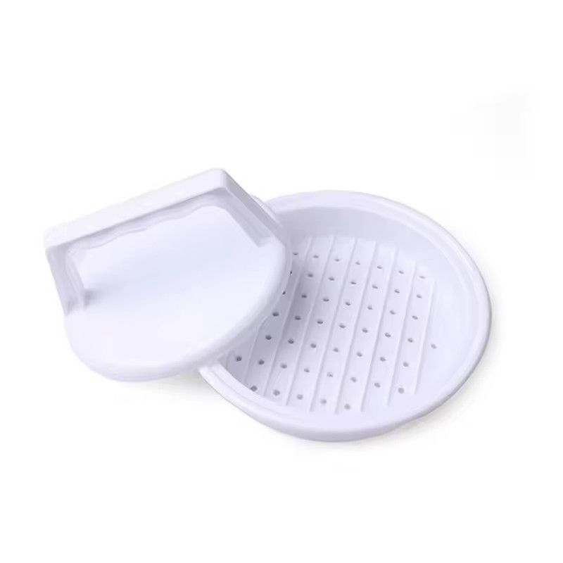 2PCS Round Shape Hamburger Press Food-Grade Plastic Hamburger Meat Beef Grill Burger Press Patty Maker Mold Mould Kitchen Tool