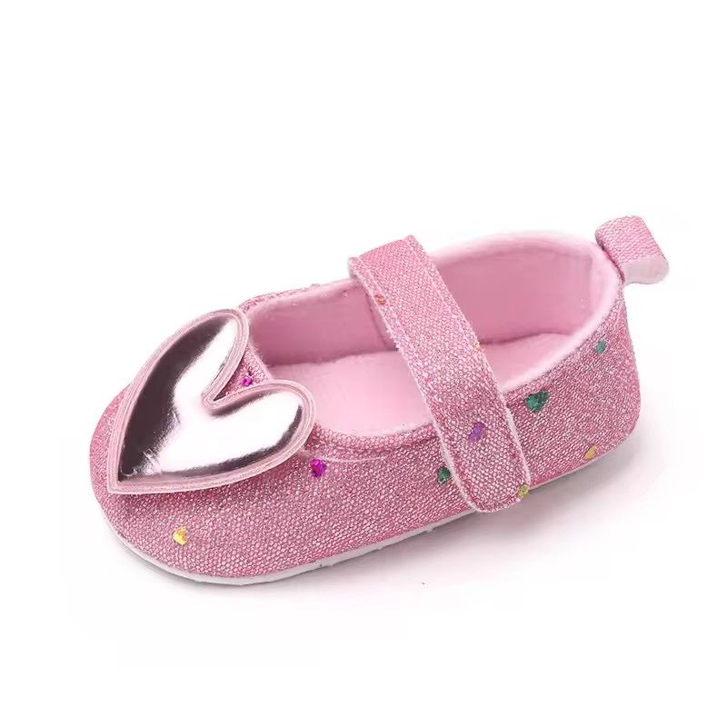 Baby Girl Toddler Shoes Baby 3D Love Heart Style Baby's First Pair of Step Shoes Breathable Non-slip Fashion