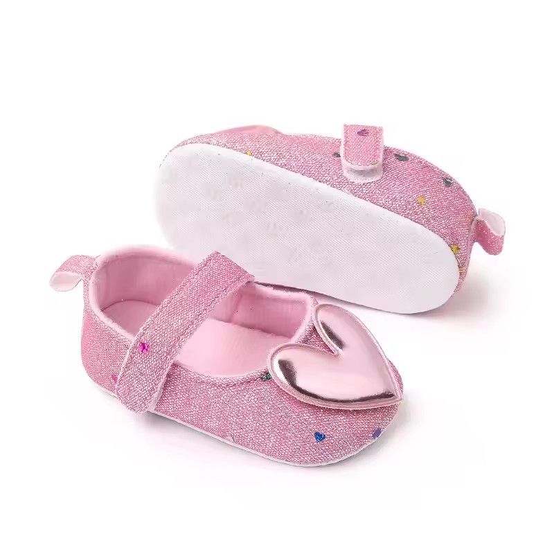 Baby Girl Toddler Shoes Baby 3D Love Heart Style Baby's First Pair of Step Shoes Breathable Non-slip Fashion
