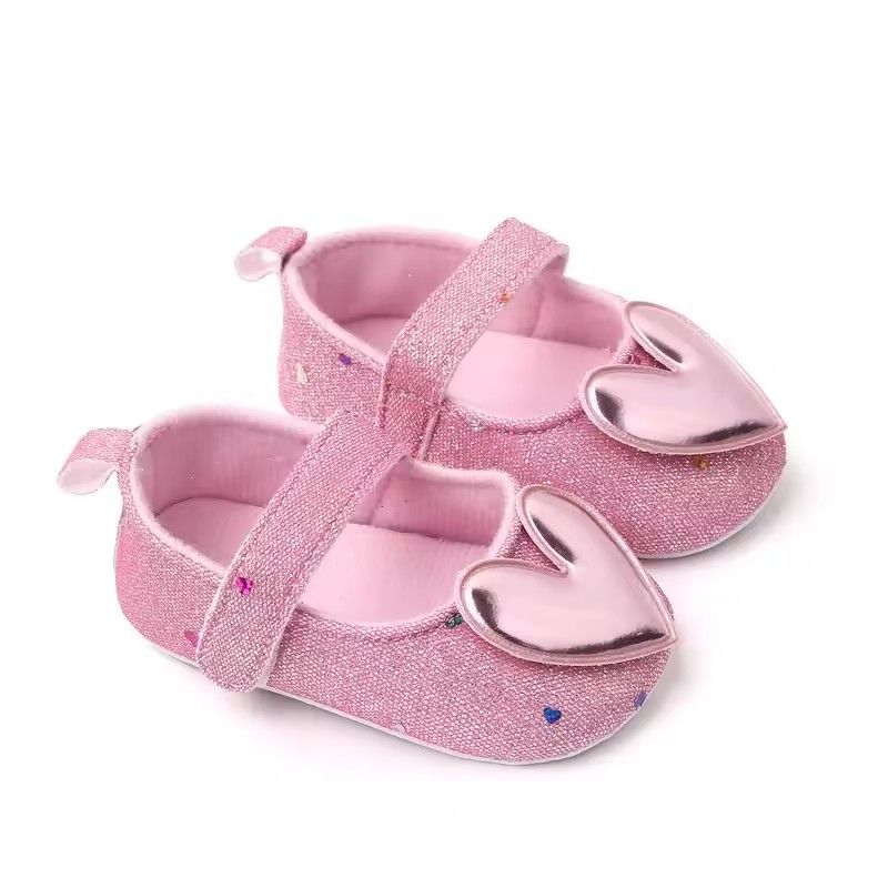 Baby Girl Toddler Shoes Baby 3D Love Heart Style Baby's First Pair of Step Shoes Breathable Non-slip Fashion