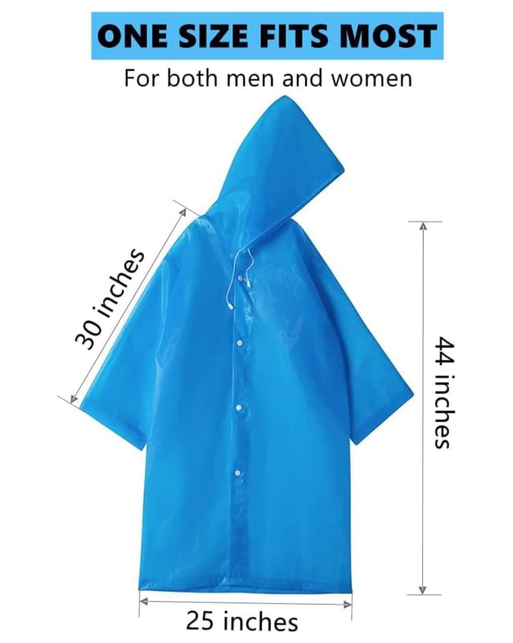Back in Stock! Durable EVA Rain Coat – Lightweight & Reusable Rain Poncho for Adults | All-Weather Protection