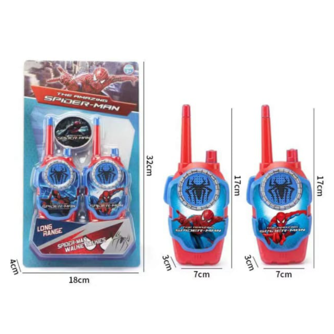 Movie-Themed Long Range Kids Walkie Talkies - Avengers, Spider-Man, Frozen & Paw Patrol