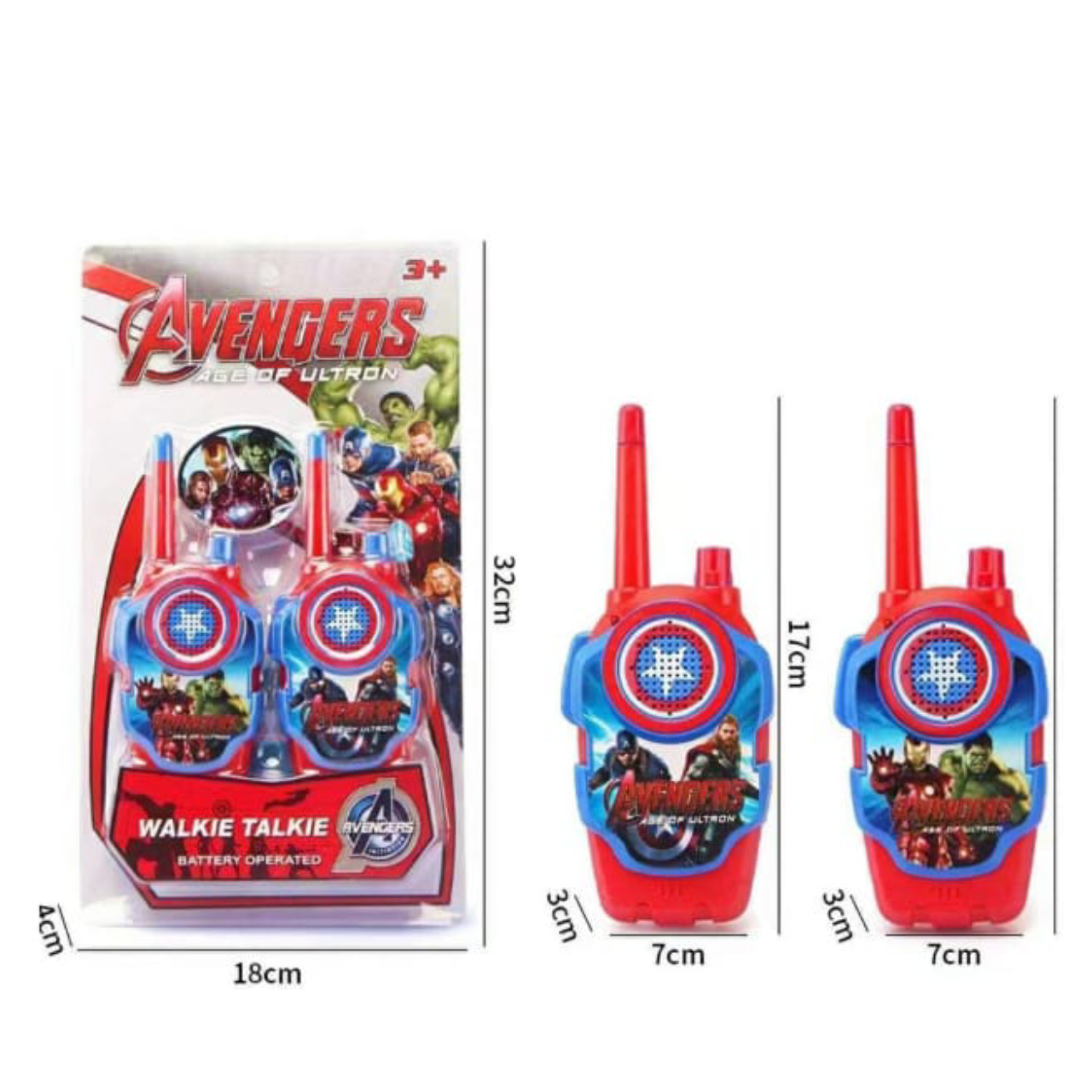 Movie-Themed Long Range Kids Walkie Talkies - Avengers, Spider-Man, Frozen & Paw Patrol