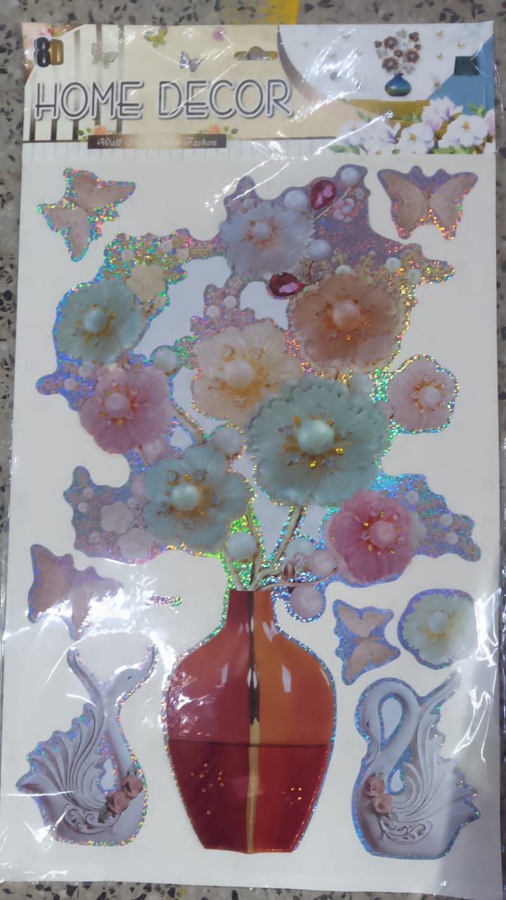 8D Holographic Wall Decals - 3D Floral & Animal Home Decor Stickers