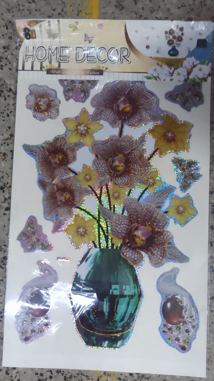 8D Holographic Wall Decals - 3D Floral & Animal Home Decor Stickers