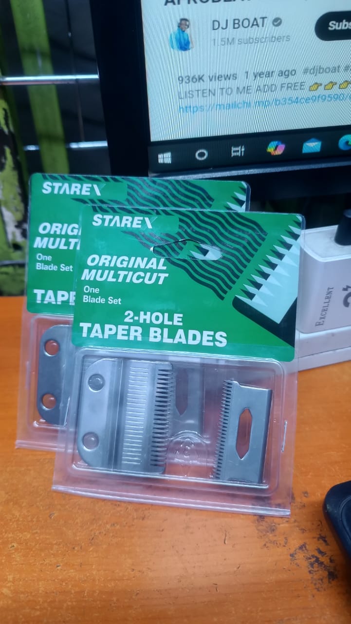 Original Starex Multicut Taper Blades Set - 2-Hole Professional Clipper Blades in Kenya