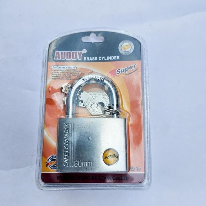 AUDDY High-Security Brass Cylinder Padlock - Heavy Duty Protection (40mm - 70mm)