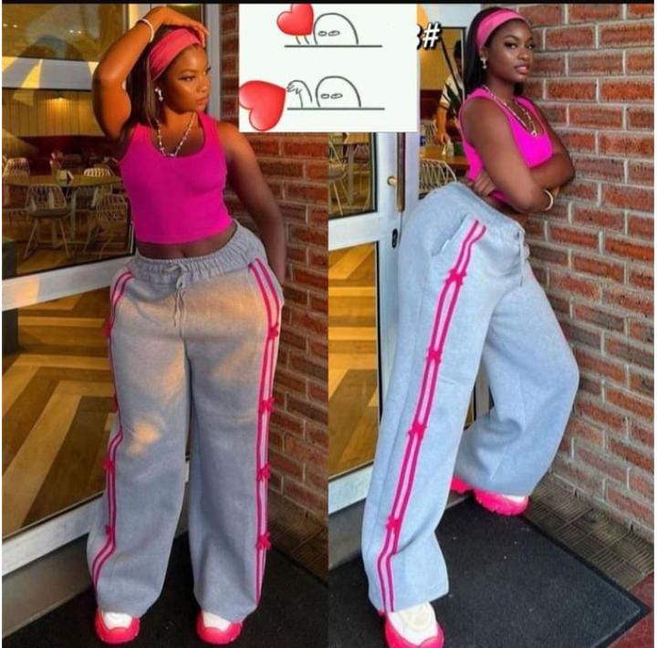 ladies 2pcs sleeveless top and sweatpants