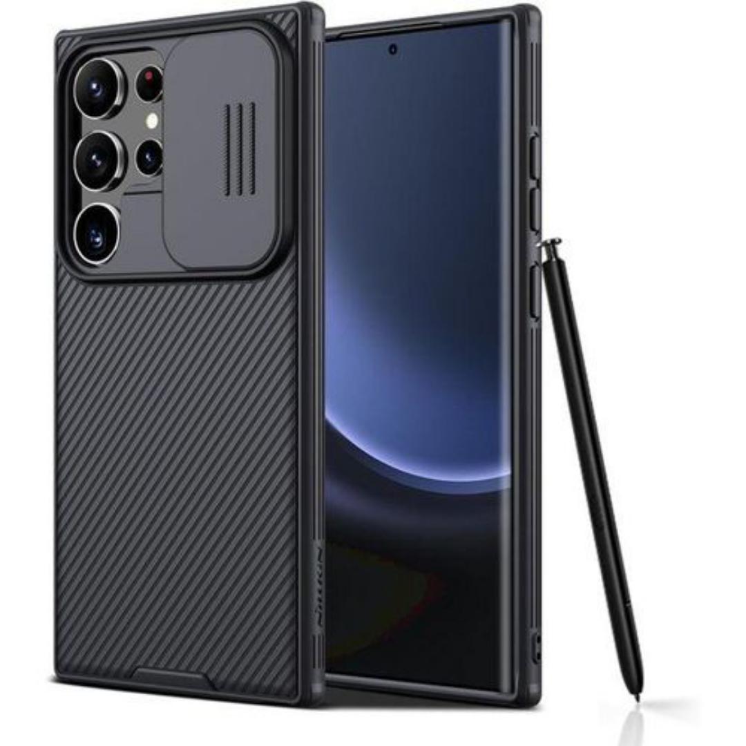 Nilkin Galaxy S25 Ultra Case Pro for Samsung Galaxy S25 Ultra Case with Slide Camera Cover, S25 Ultra 5G Slim Phone Case 2025 6.9'' (Black)