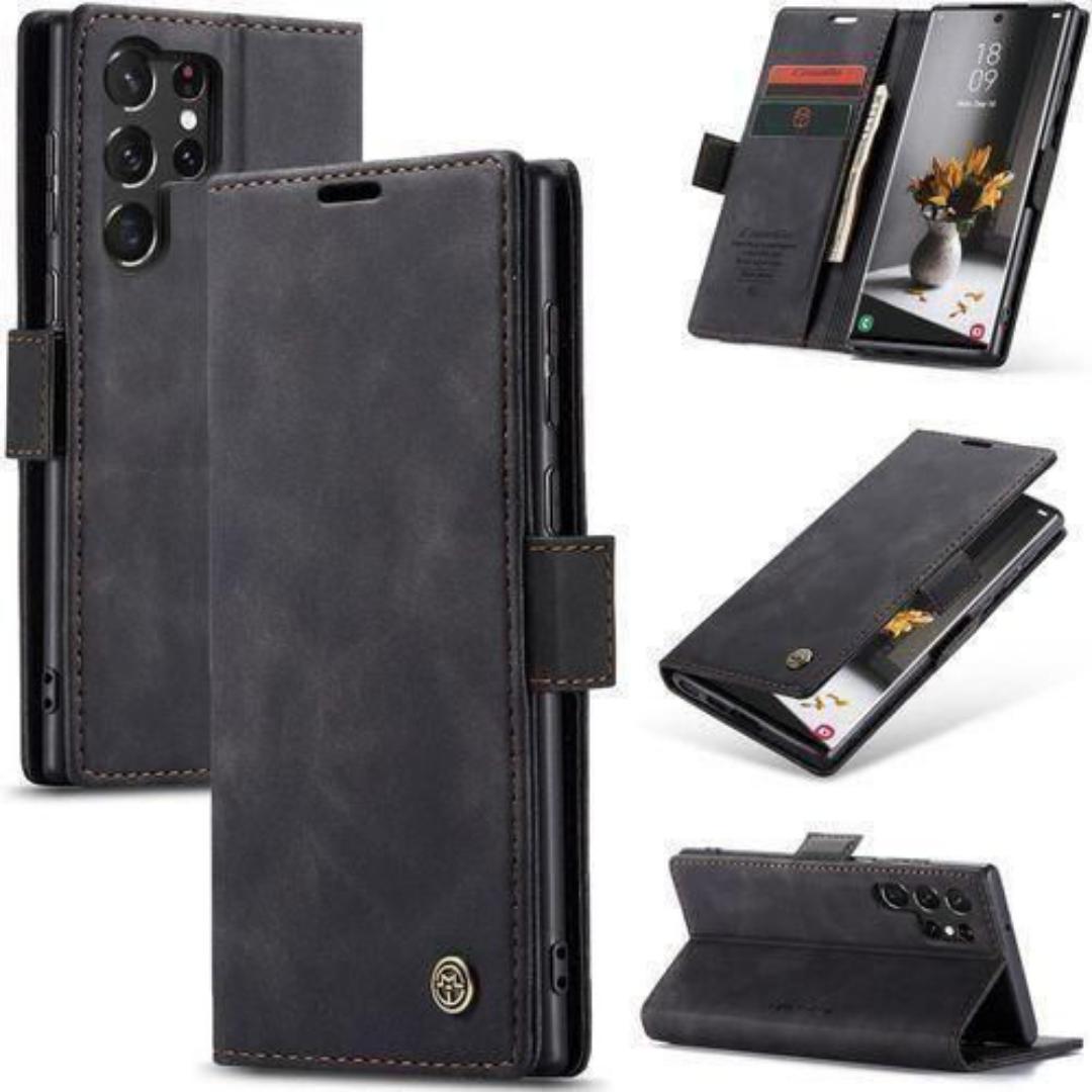 Caseme For Samsung Galaxy S25 Ultra Flip Leather Wallet Case With 2 Cards Slot