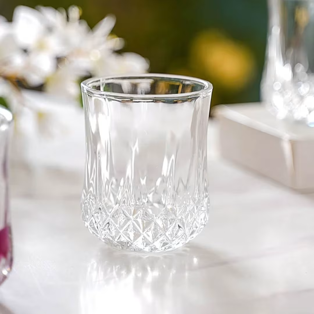 6pc Juice/Whiskey Glass Set 210ml.Elevate every occasion with this sleek 6-piece glass set perfect for parties, dinners or relaxing evenings. Durable, stylish and versatile enough for you.