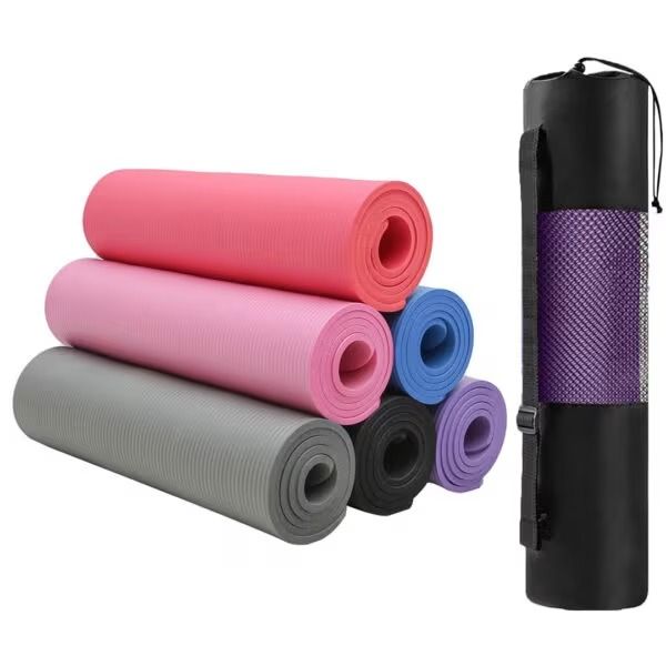 10mm Yoga Mat With Bag. Begin your fitness journey with our Non-Slip TPE Yoga Mat.