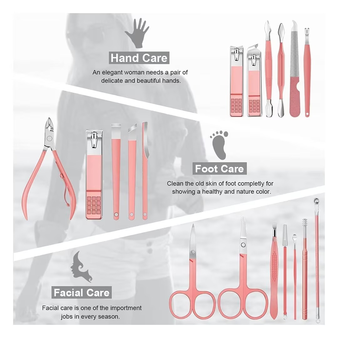 16pc Manicure and Pedicure Set