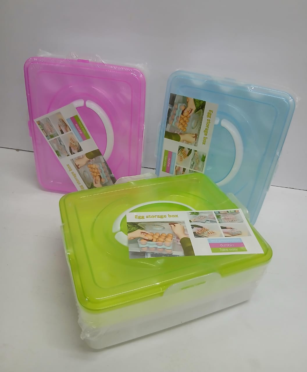 Egg Tray – Holds 32 Eggs, Durable Plastic Egg Holder, , Stackable, Lightweight, Easy to Clean, Space-Saving Design, Ideal for Kitchen Storage, Refrigerators, or Pantry Organization