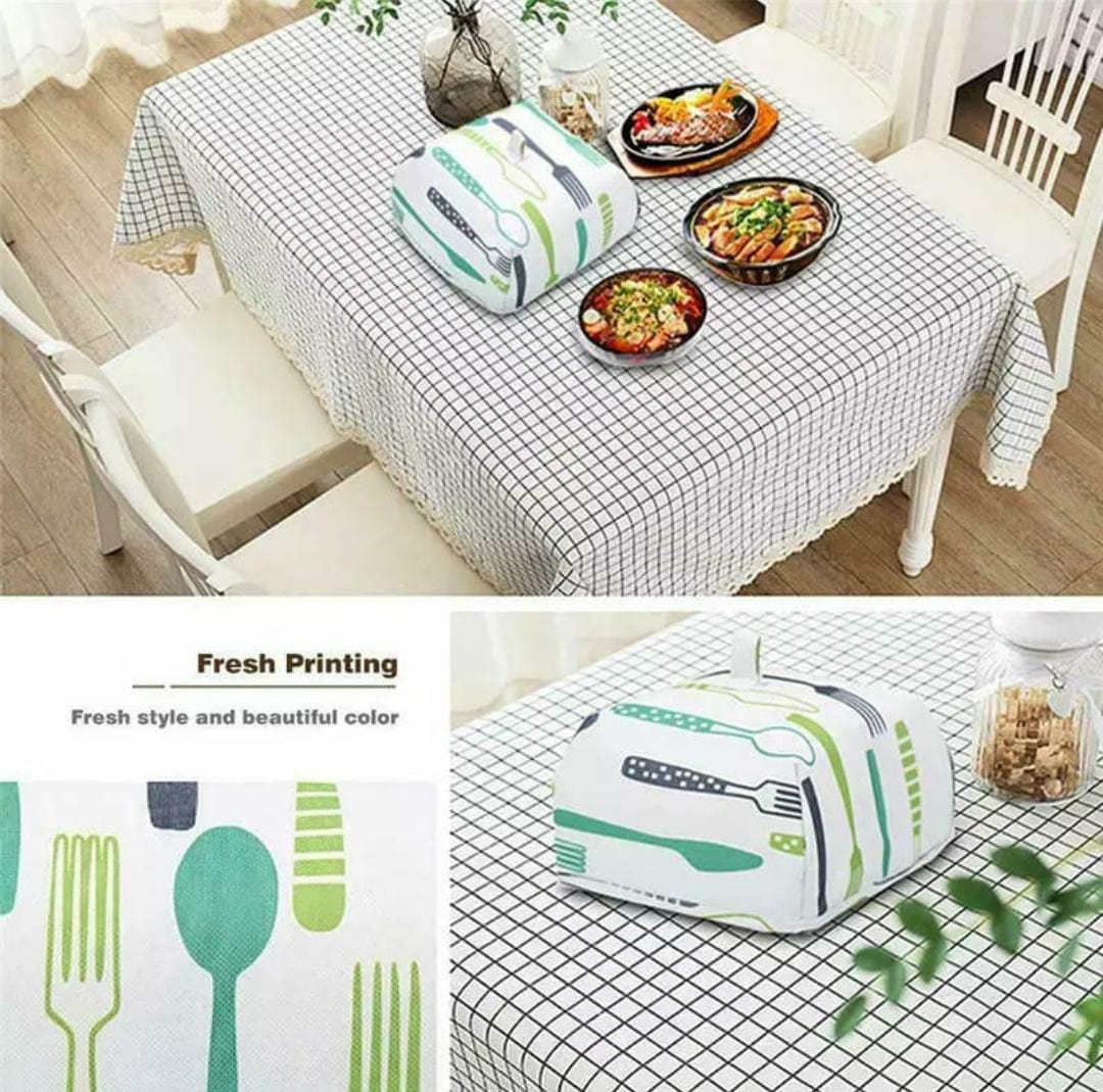 Insulated Food Cover Cloth Thermal Dome Keep Food Warm Protect from Flies Dust Reusable Kitchen Dining Table Cover 22cm x 11.5cm.