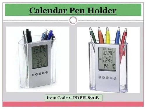 Pen Pencil Holder/organizer, Digital LCD Desk Pen Holder, Calendar, Timer, clock, thermometer Desktop Electronic Office stationary organizer, office giftset, bedroom table organizer, can be branded .