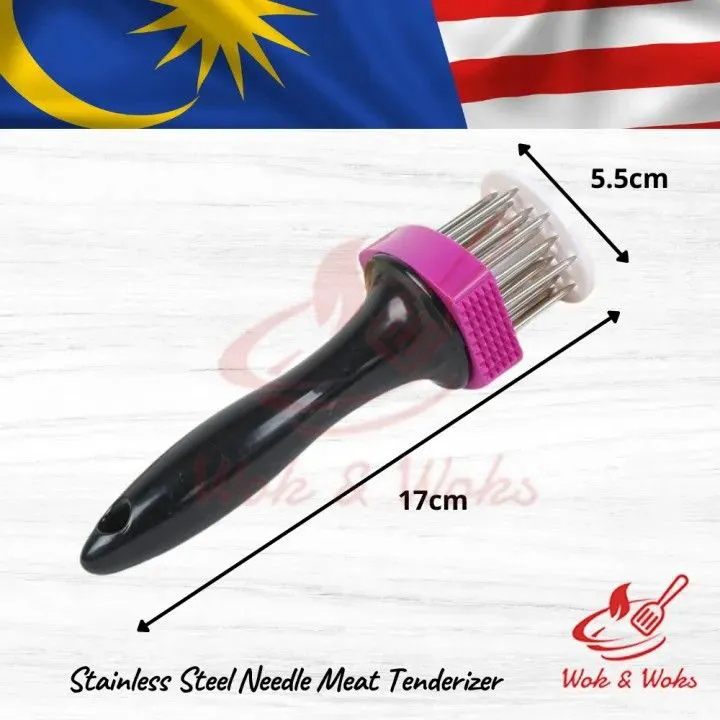 👌🔥Meat Tenderizer Tool, 21 Stainless Steel Meat Tenderizer Needle, Meat Poker Tool for Tenderizing and BBQ, Nyama choma,goat meat or Steak meat. Meat Tenderizer for Steak, Pork Chop, Meat Hammer