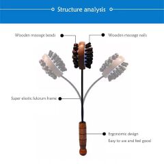 🔥👌Handheld Meridian Hammer Massager Back Massage Hammer Foot Relaxation Massager Double Head Percussion Massager
