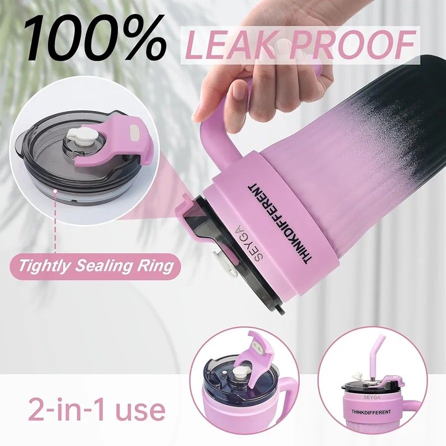 🔥🔥 Spill Proof| Coffee cup Travel Car Thermos Cup,hot and cold vacuum  flask ,Water Bottle for Sport,Office,Ice Drink,Hot Beverage