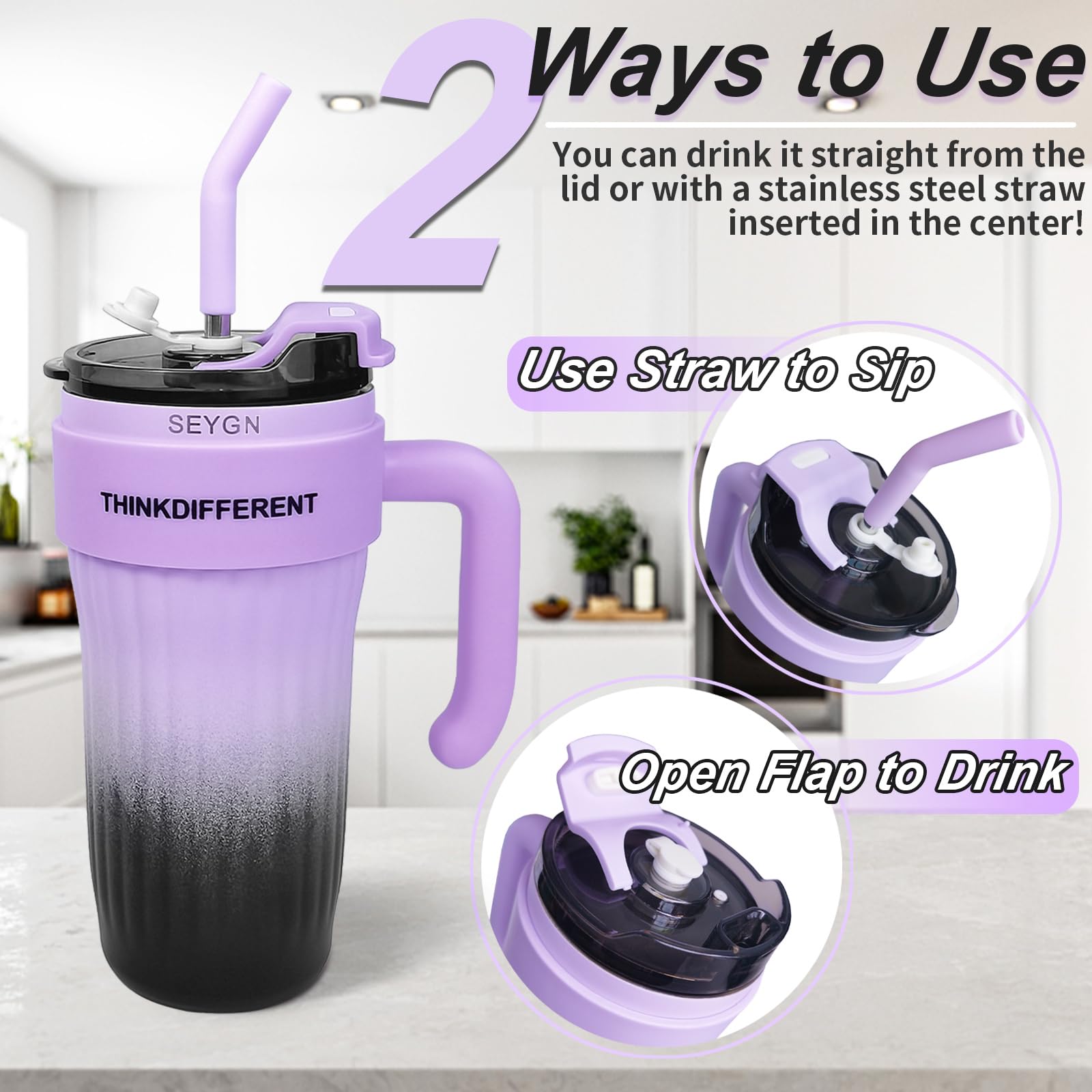 🔥🔥 Spill Proof| Coffee cup Travel Car Thermos Cup,hot and cold vacuum  flask ,Water Bottle for Sport,Office,Ice Drink,Hot Beverage